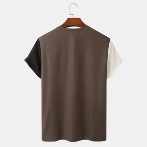 เสื้อยืดโลโก้สำหรับผู้ชายเสื้อยืดผ้าคอตตอนสีล้วนเสื้อยืดออกแบบได้ตามต้องการสำหรับ100% - Product Image 2