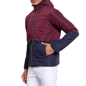 Veste matelassée à bulles enduite à la vente chaude, couleur et taille personnalisées, logo frontal, veste d'hiver pour homme, coupe-vent, écologique - Product Image 3