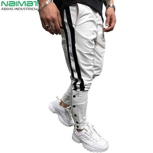 Pantalons de haute qualité à plusieurs poches, légers, respirants, coupe-vent, 100% coton, taille élastique, logo personnalisé en gros - Product Image 4