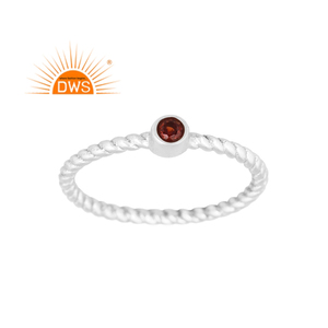 Latest Trending Fine Sterling Silver Natural Garnet Gemstone <b>Statement</b> <b>Ring</b> Custom Jewelry Manufacturer - Product Image 1
