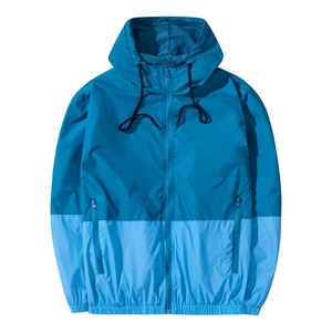 Micro Fiber Windbreaker <b>Jacket</b> Lightweight Waterproof Breathable Hooded Outdoor <b>Running</b> Hiking Sports <b>Jacket</b> OEM ODM Letter - Product Image 1