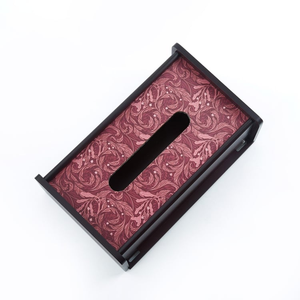 กล่องกระดาษทิชชูลายไม้สี่เหลี่ยมผืนผ้าลายไม้ธรรมชาติออกแบบได้ตามต้องการ - Product Image 1