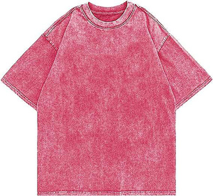 Camiseta de hombre con lavado ácido, estilo vintage, de algodón lavado, streetwear, fabricación a granel - Product Image 4