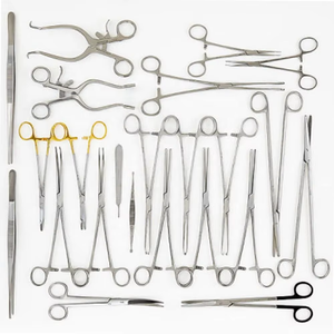 Ensemble d'instruments chirurgicaux de laparotomie de base en acier inoxydable de haute qualité, manuel inclus, pour la chirurgie générale - Product Image 6