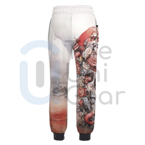Fábrica OEM al por mayor Joggers pantalones de los hombres rectos curvos rayas a granel poliéster Bottoms logotipo personalizado impresión bajo MOQ proveedor - Product Image 5