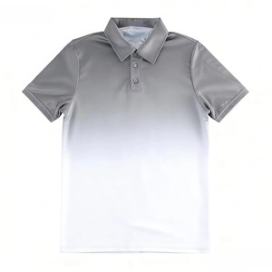 Chemises polo à manches courtes en polyester avec logo personnalisé, imprimées en dégradé, pour la publicité, la promotion, les expositions, le personnel, les uniformes de travail, OEM - Product Image 1