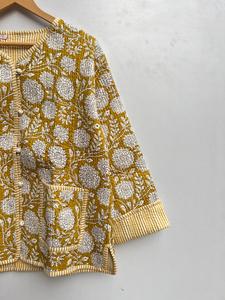 แจ็คเก็ตผ้าฝ้ายพิมพ์ลายดอกไม้สำหรับผู้หญิงเสื้อตัวนอกแบบลำลองระบายอากาศได้ดีกลับด้านได้ - Product Image 2