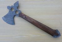 Outil en acier de Dmascuss de hache Viking forgée à la main de Smith pour le camping en plein air de qualité industrielle avec hachette et couvercle