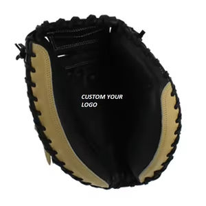 Guantes de béisbol de piel de vaca de alta calidad personalizados al por mayor equipo deportivo de pelota de captura profesional - Product Image 5