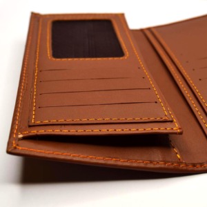 กระเป๋าสตางค์ยาวปานกลางสำหรับผู้ชายเหมาะที่สุดสำหรับเป็นของขวัญและการใช้งานส่วนบุคคลทำด้วยกระเป๋าสตางค์หนังแท้ - Product Image 4