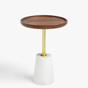 Base de mármol blanco Último diseño sofá mesa auxiliar o mesa de centro diseño personalizado Morden muebles de decoración de oficina en casa - Product Image 1