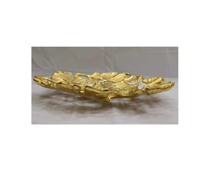 Cuenco decorativo hecho con soporte dorado para y de lujo diseñado para usos decorativos Cuenco con producto de venta - Product Image 1