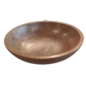 Bol en bois brun antique - Product Image 1