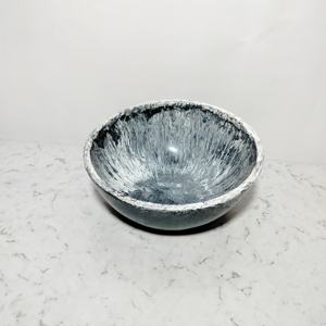 Nouveau saladier en résine de style américain et européen, forme ronde moderne, bol à fruits en résine pour malachite et marbre avec logo de marque - Product Image 4