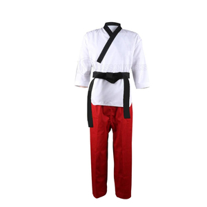 Fabricant professionnel d'équipements d'arts martiaux, ensembles d'uniformes de Taekwondo, vêtements de compétition, 100% coton, respirant, séchage rapide, haute qualité - Product Image 1