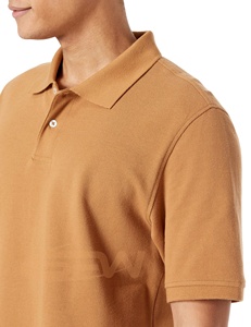 เสื้อกอล์ฟผู้ชายคุณภาพสูง ผ้าฝ้าย 100% สวมใส่สบาย ทรงหลวม แขนสั้น ดีไซน์เรียบง่าย แห้งเร็ว รับสกรีนโลโก้ตามสั่ง - Product Image 5