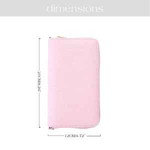 กระเป๋าสตางค์แท้ unisex คุณภาพดีที่สุดมีซิปปิดแบบพับสองช่องพกพายาวกระเป๋าด้านหน้าบางเฉียบ - Product Image 2