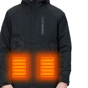 Nouvelle Arrivée Veste Slim Auto-Chauffante en Polyester pour Homme Style Urbain Hiver avec Col Montant Respirante Séchage Rapide Service OEM - Product Image 2