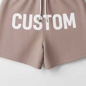 กางเกงขาสั้นผู้ชายพิมพ์โลโก้ได้ ผ้าระบายอากาศ น้ำหนักเบา สวมใส่สบาย เหมาะสำหรับออกกำลังกาย เล่นกีฬา และสวมใส่ลำลอง - Product Image 5