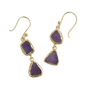 ต่างหูอะมีทิสต์ชุบทองแบบห้อยคู่ สำหรับผู้ค้าส่ง ผู้จัดจำหน่าย และการจัดหาสินค้าทั่วโลก - Product Image 6