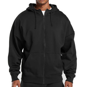 2025เสื้อฮู้ดผ้าหนาสำหรับผู้ชายเสื้อสไตล์สตรีทโอเวอร์ไซส์ผ้าคอตตอนเนื้อหนา100% เทอร์รี่เนื้อผ้าเรียบใส่โลโก้ได้ตามต้องการ - Product Image 1