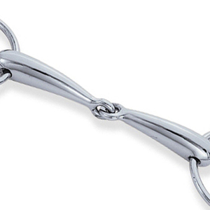 Bridon d'équitation avec joues à anneaux mobiles, bouche à articulation simple et finition polie lisse pour usage professionnel - Product Image 4