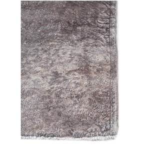 Tapis Azalea en laine et soie noué à la main, motif floral et abstrait, Pae-6120, rectangulaire, pour chambre et couloir, modèle de tapis de chambre, gris et noir - Product Image 4