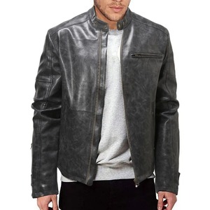 Chaqueta Bomber de Cuero PU Gruesa y Cálida de Invierno para Hombre, Estilo Holgado, Color Negro, con Capucha, Ropa de Diseñador de Lujo - Product Image 1