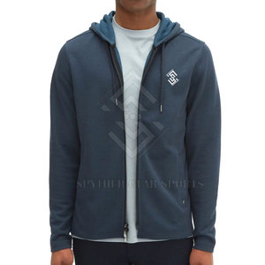 Meilleur prix pour les sweats à capuche décontractés d'hiver pour hommes, fermeture éclair, tissu polaire de haute qualité en stock - Product Image 5