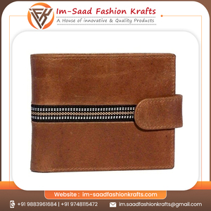 กระเป๋าสตางค์ใบสั้นหนังแท้ของผู้ชายกระเป๋าสำหรับสุภาพบุรุษมีการตกแต่งด้วยสายโซ่ที่ทันสมัยและตัวดึงห่วงบุผ้าคอตตอน - Product Image 5