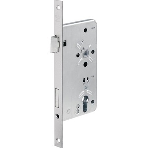 Cerradura de embutir para puerta frontal 24 PZW con 24/65/92/10 mm DIN Derecha Plateada Cuadrada BKS para Cercas, Enrejados y Puertas - Product Image 1