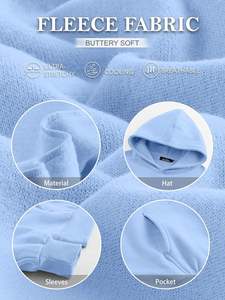 Trendy Queen Womens Pull à capuche surdimensionné à manches longues Sweatshirts en molleton avec poche pour les vêtements d'hiver d'automne - Product Image 6