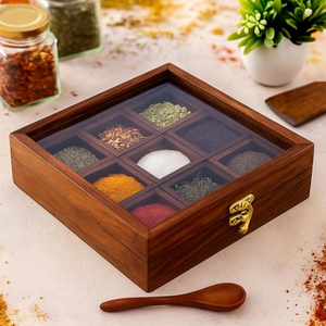 Handmade Wooden <b>Spice</b> Box Wooden Kitchen Furniture Decorative Wooden Kitchen Tools & Organizer Kitchen Decor 6 Box Tiny <b>Storage</b> - Product Image 1