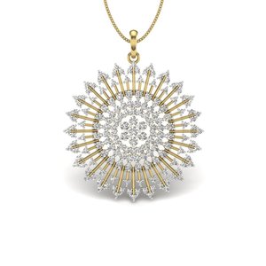 Ishi จี้เพชรระยิบระยับรูปดาวเพชรสำหรับปลูกในห้องปฏิบัติการพร้อมจี้และเพชรระดับพรีเมี่ยมสีทอง18K - Product Image 1