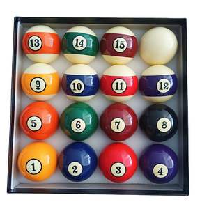 Juego de Bolas de Billar de Resina de 52,4 mm de Fábrica Hongjie, Accesorios de Mesa de Billar en Oferta, Directo de la Fuente - Product Image 4