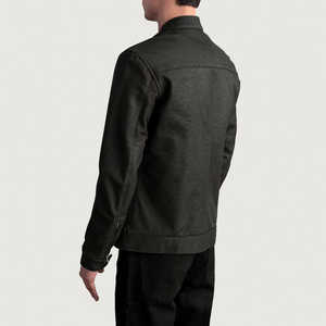 Chaqueta de invierno para hombre de diseño superior con cuello levantado manga completa 100% cuero de alta calidad personalizable precio razonable - Product Image 4