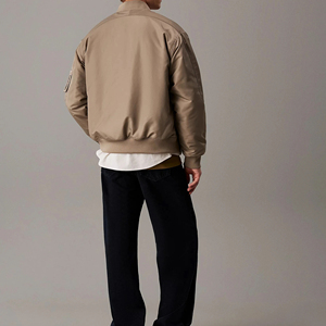 Nouvelles Expéditions Rapides Veste Bomber Homme Style Business Hiver Doublée Polaire Épaisse Service Personnalisé - Product Image 2