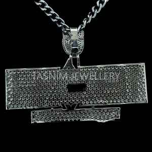 Hip Hop plata personalizada Iced VVS Moissanite colgante letra cubana joyería para hombres para Christian - Product Image 6