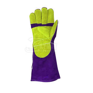 Venta caliente personalizado nuevo estilo de guantes de soldadura de cuero con transpirable Protector de Seguridad servicios OEM para logotipo uso al aire libre - Product Image 4