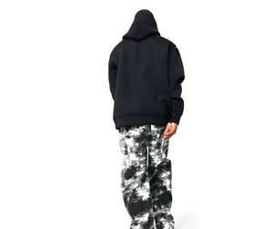 Sweats à capuche unis couleur unie 100% coton grande taille poids lourd hommes pullover sweats à capuche - Product Image 3