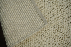 Alfombra de lana Bohemia moderna y vibrante, alfombra de diseñador de felpa lavable tejida a mano con patrón geométrico, transforma el suelo de tu hogar - Product Image 3