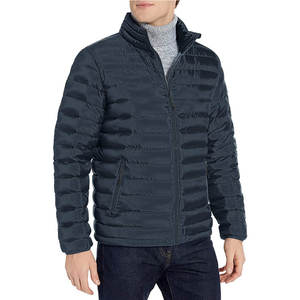 Chaquetas de burbuja de invierno para hombre hechas en fábrica Chaquetas de burbuja de la mejor calidad Chaquetas de burbuja de color negro para hombre Chaquetas de burbuja con cremallera lisa - Product Image 5