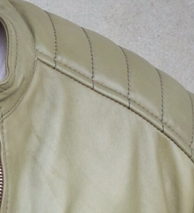 Veste en cuir de mode pour hommes Veste en cuir de mouton Veste d'hiver - Product Image 5