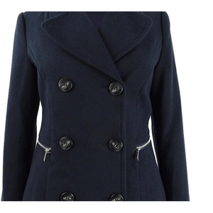 Giacca Invernale in Tessuto Blu Navy a Doppio Petto per Ragazzi Maralyn & Me, Taglia Media - Product Image 2