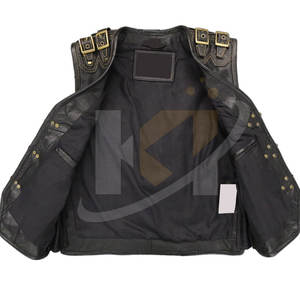 Chaleco de cuero transpirable para hombre, nuevo diseño, demanda de los clientes - Product Image 5