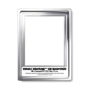 Marcos Metálicos Magnéticos Resistentes DURAFRAME SUN DIN A4 Polietileno/PET/PVC-P Plateado 2 Piezas/Paquete - Product Image 2