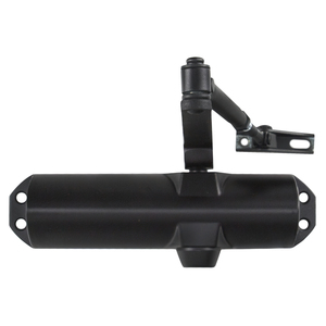 Chiudiporta con funzione di blocco apertura, Forza 4. Nero (per porte 90/120 cm.) - Product Image 1