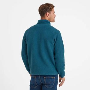 Vente en gros de pulls personnalisés à demi-fermeture éclair pour hommes vêtements d'hiver veste polaire Sherpa vierge en polyester lourd recyclé veste pullover pour hommes - Product Image 4