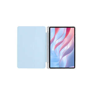 Étui intelligent pliable en trois parties pour tablette Huawei Honor Pad X9 11,5 pouces, bleu marine, en PU et PC, avec emplacement pour stylet, fonction veille et support - Product Image 3