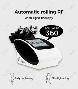 Yeni varış 360 dönen RF radyo frekans vücut masajı zayıflama yüz germe makinesi